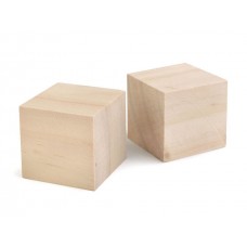 Dřevěná kostka 4x4 cm - polotovar k dotvoření